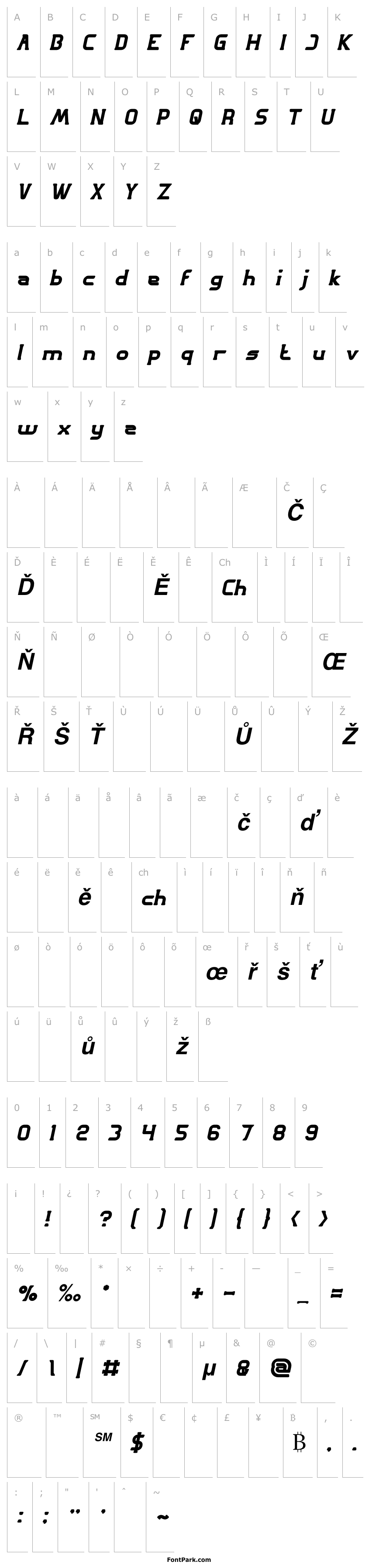 Přehled GREAT ADVENTURE Bold Italic