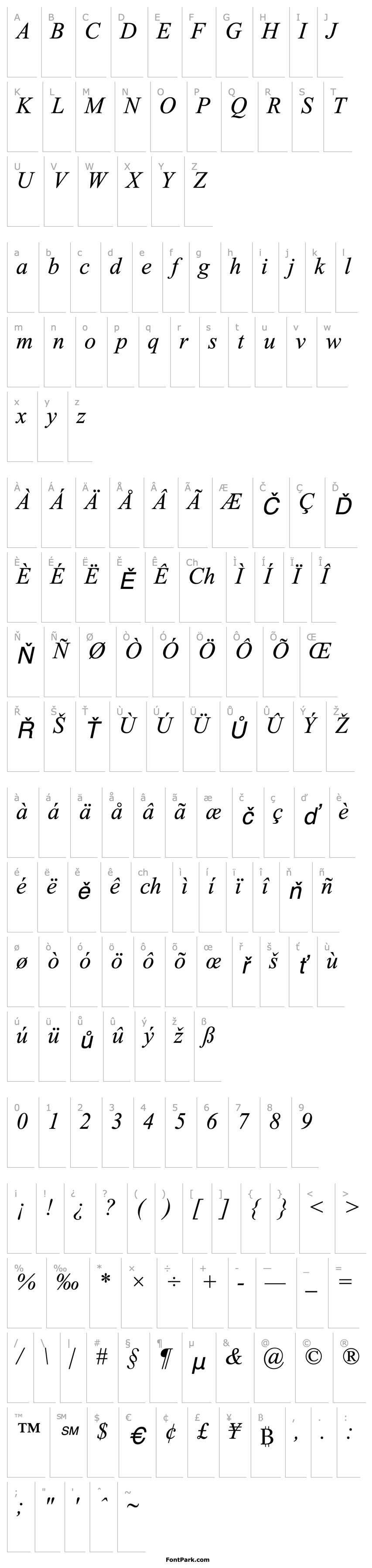 Overview Greco Recut SSi Italic