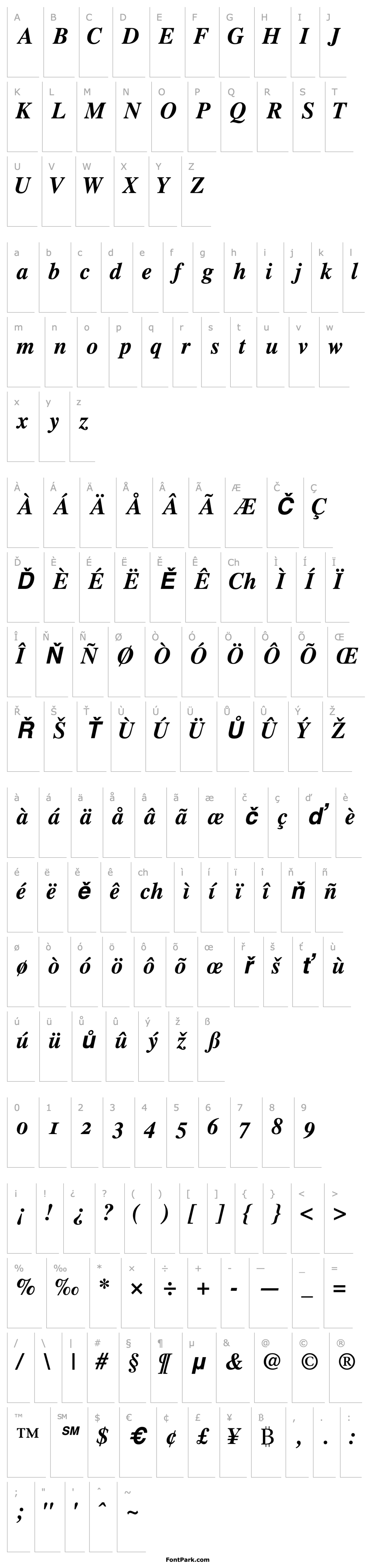 Overview GrecoOSSSK Bold Italic