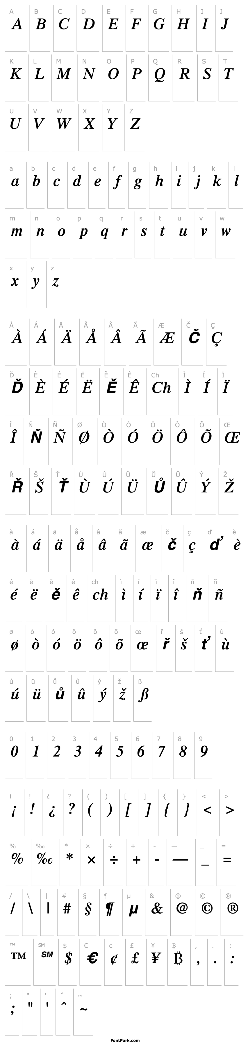 Overview GrecoSSK Bold Italic