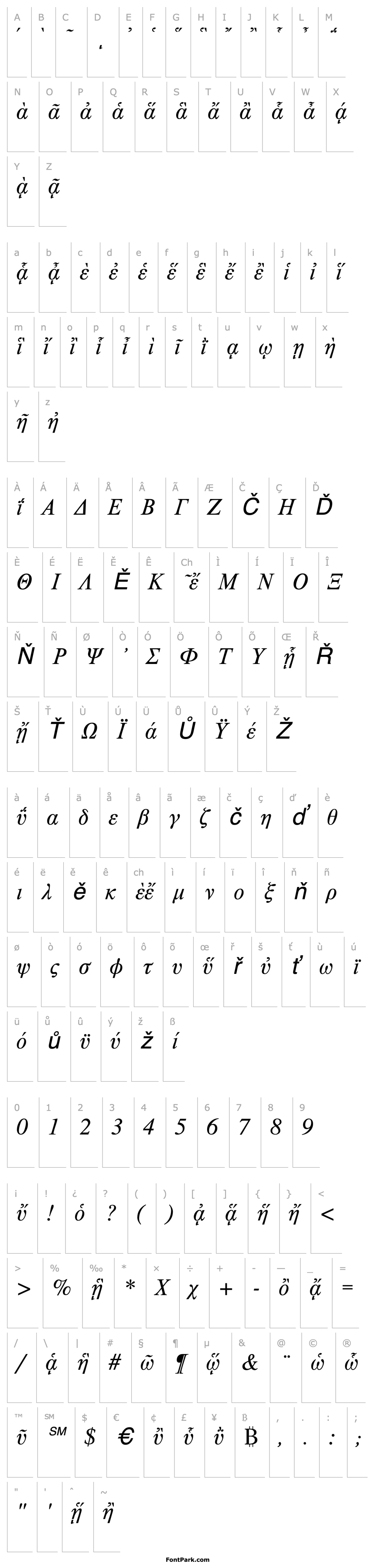 Overview GreekTimesAncientSSK Italic