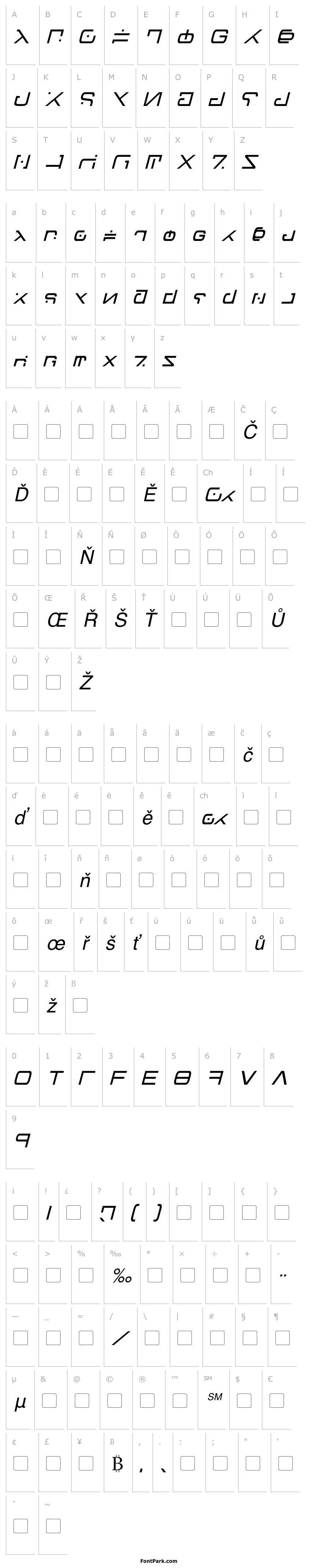 Overview Green Martian Italic