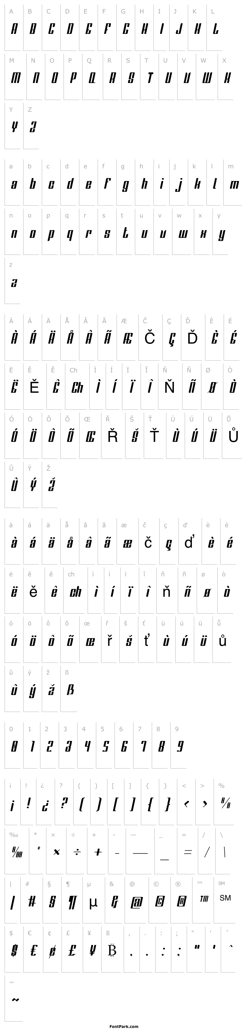 Overview Greenleaf Italic