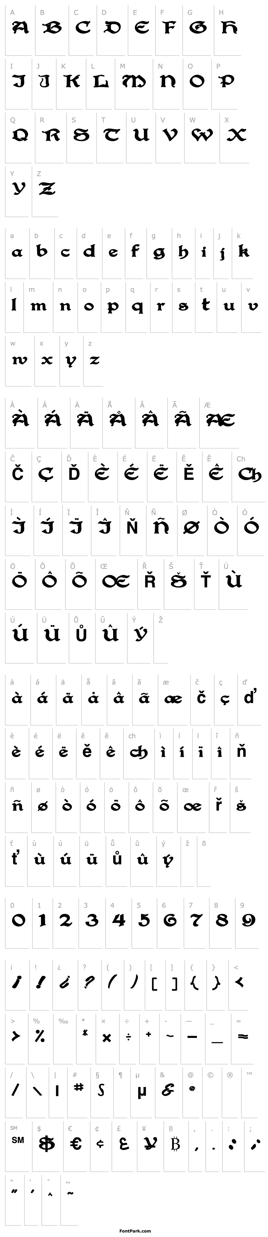 Overview Gregorian Bold