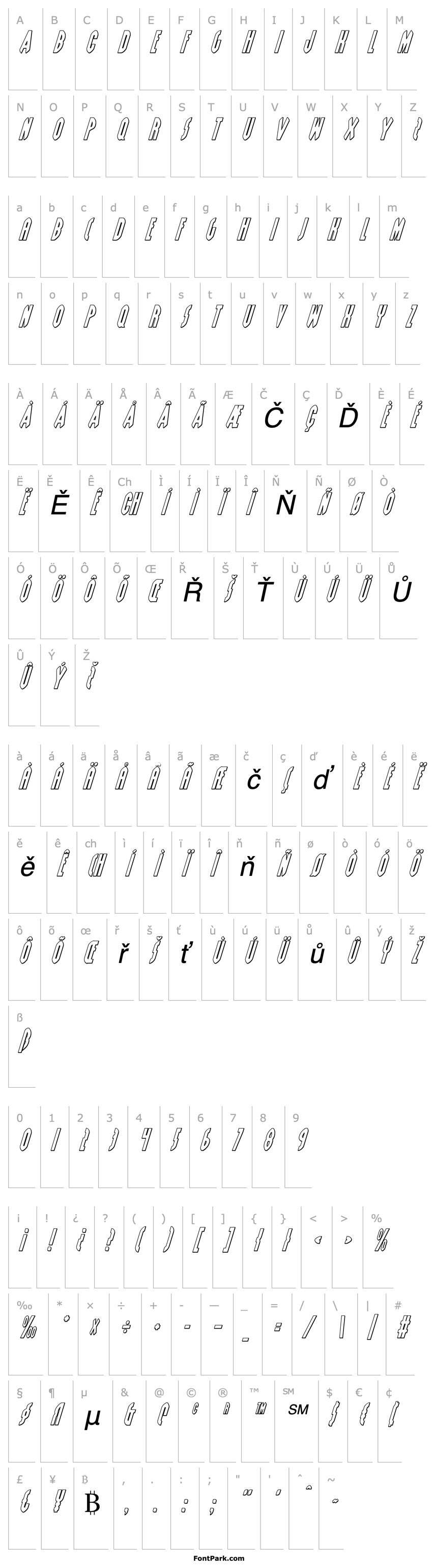 Overview Grendel's Mother Shadow Italic