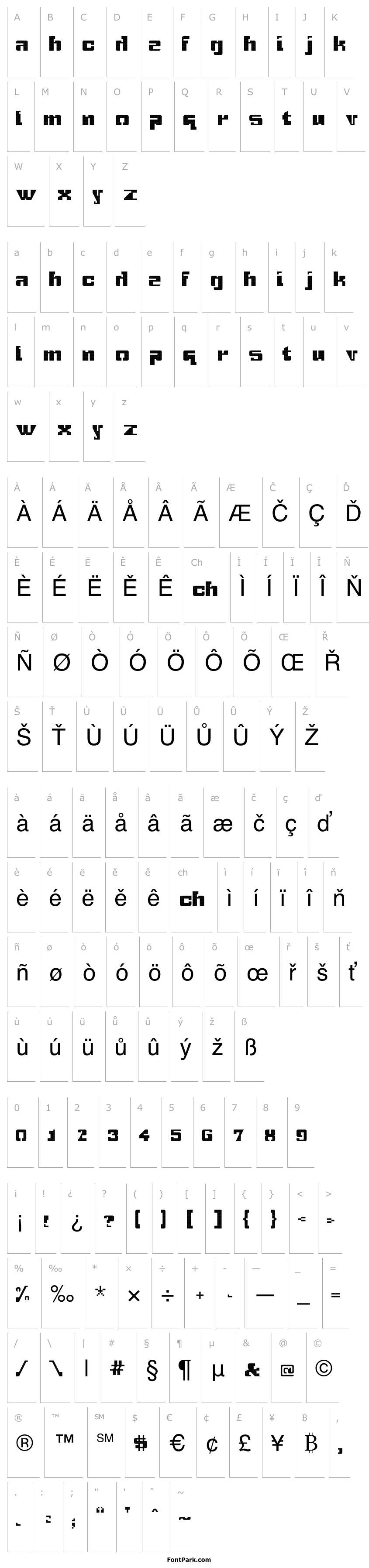 Přehled gridbreak sans Regular