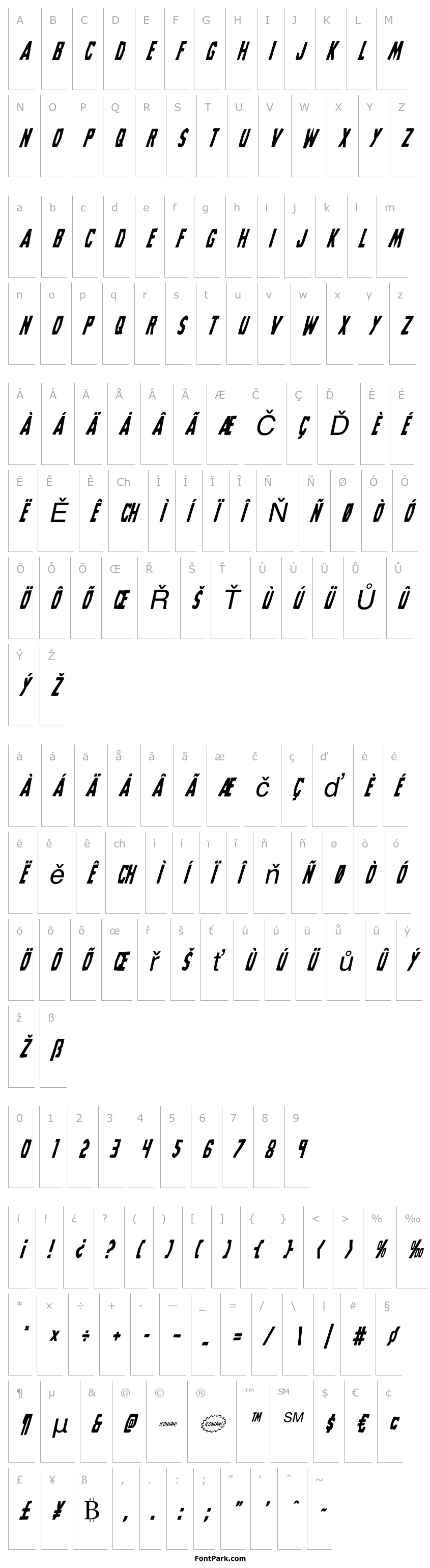 Overview Grim Ghost Condensed Italic