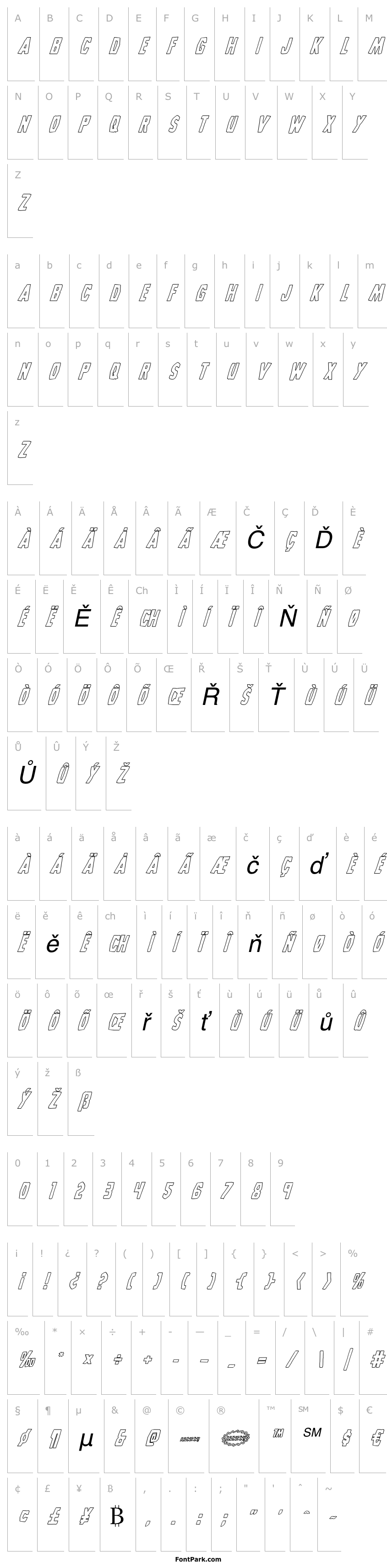 Overview Grim Ghost Outline Italic