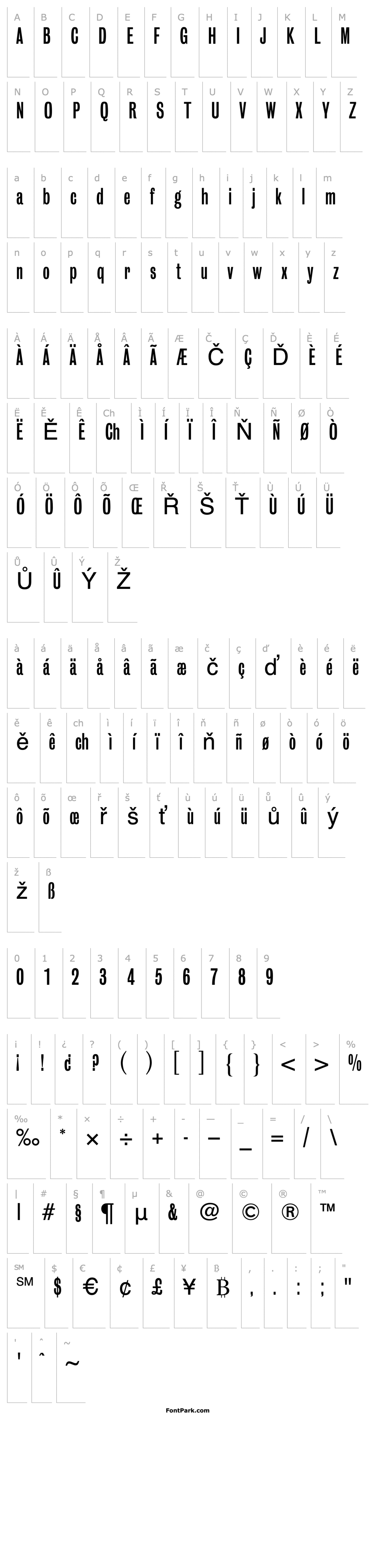 Overview GrotesqueBQ-Condensed