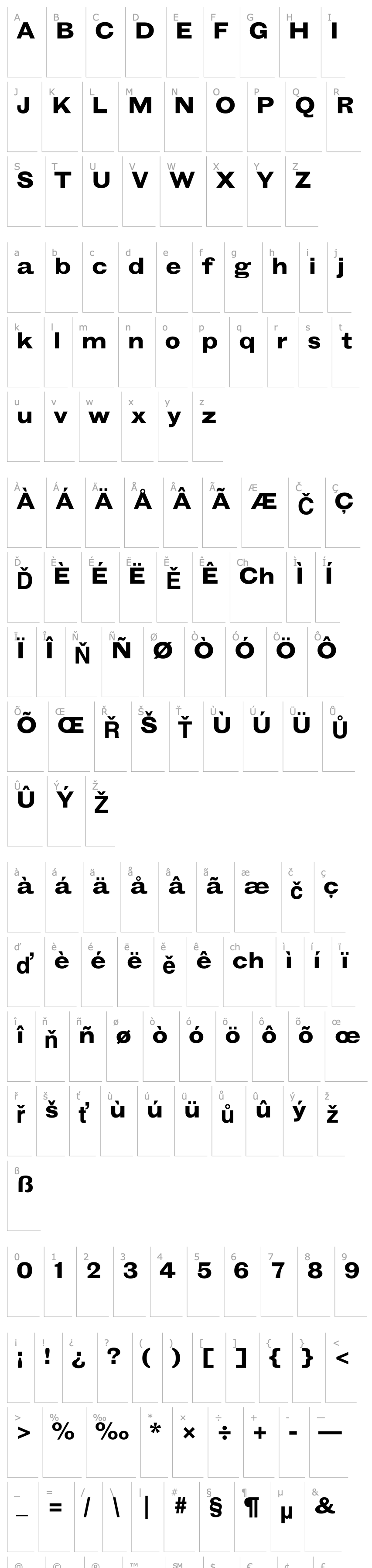 Overview GrotesqueMT-Extended Bold