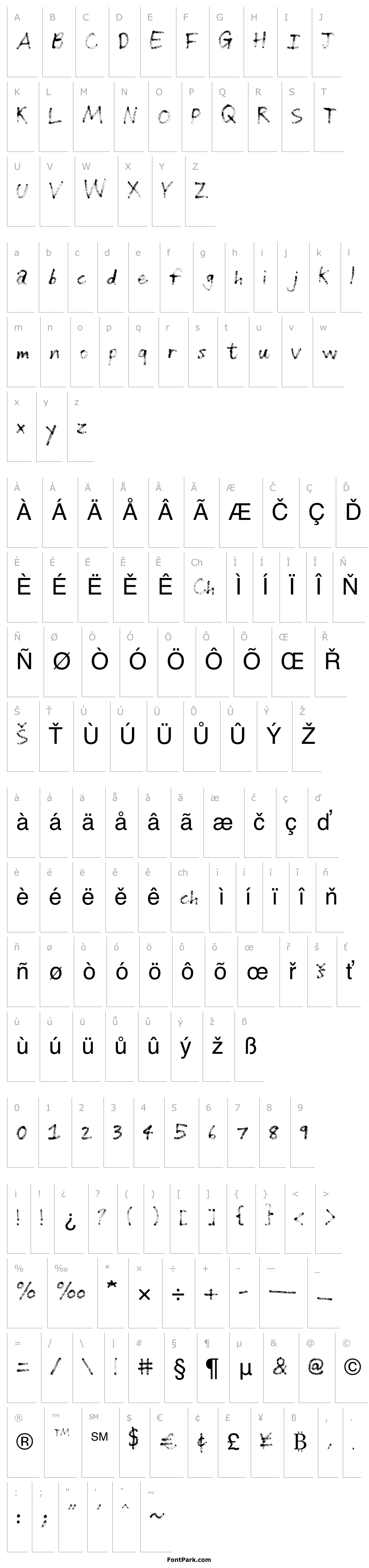 Přehled Grunge Handwriting