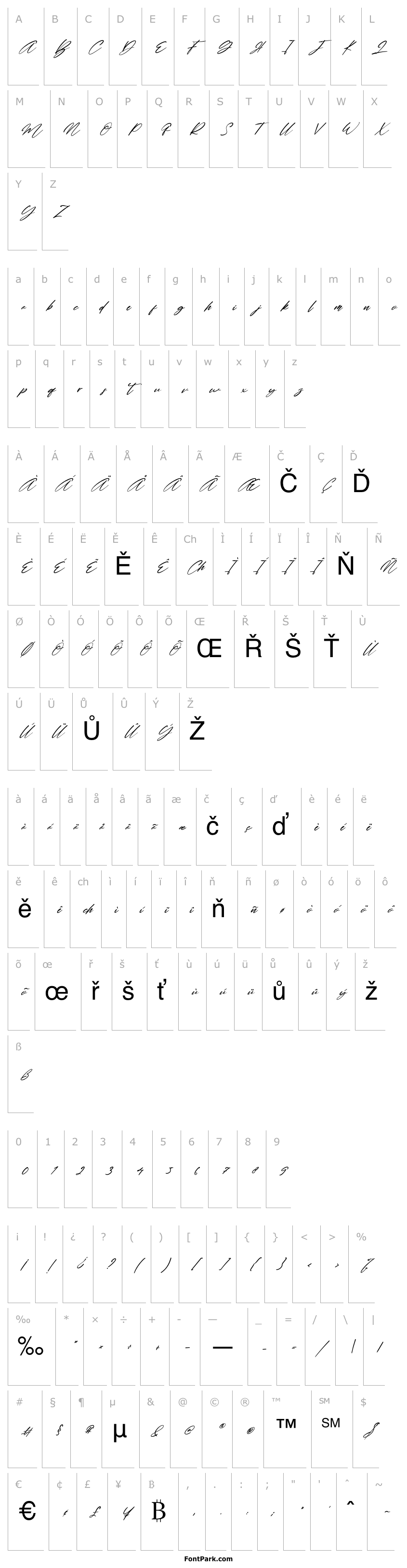 Přehled Guadalupe Italic