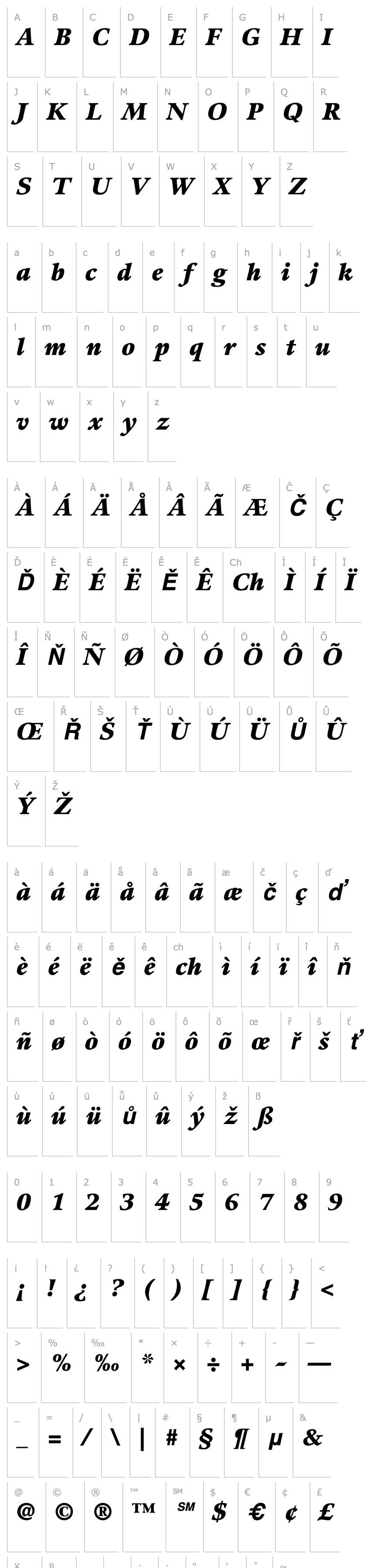 Overview Guardi-BlackItalic