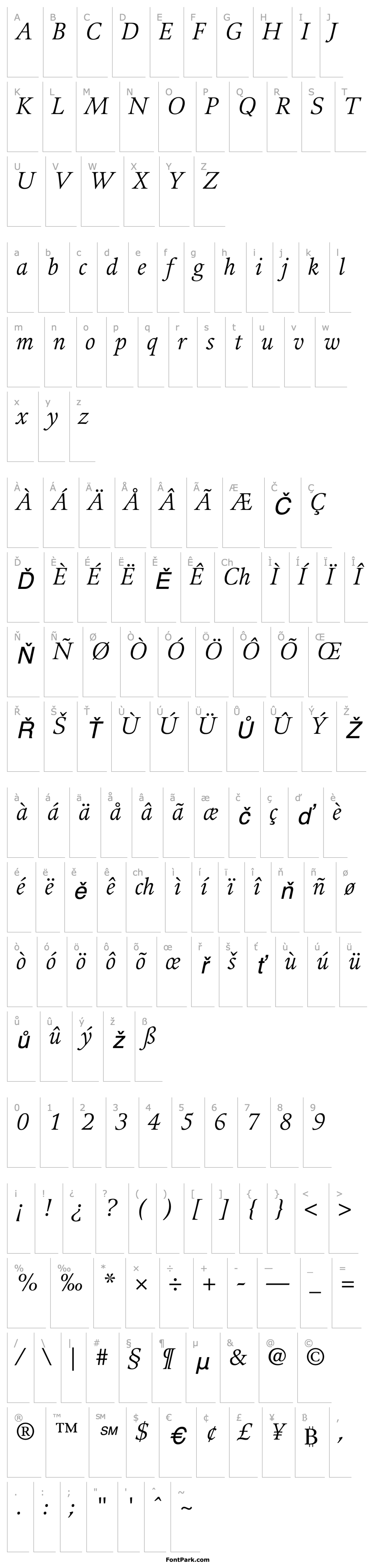 Overview Guardi56-Italic