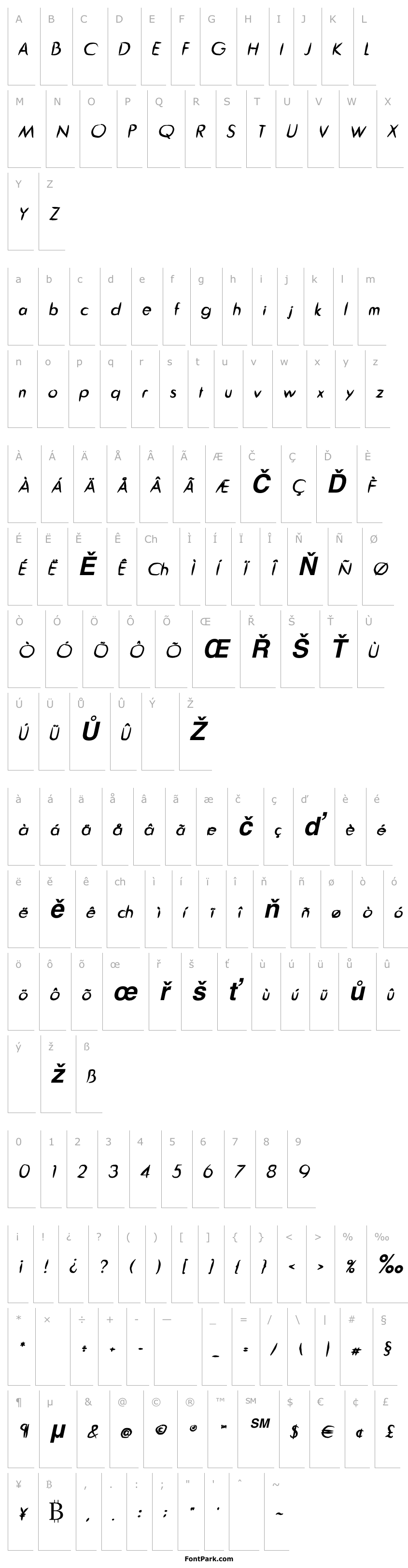 Přehled Guitar from Tree Bold Italic