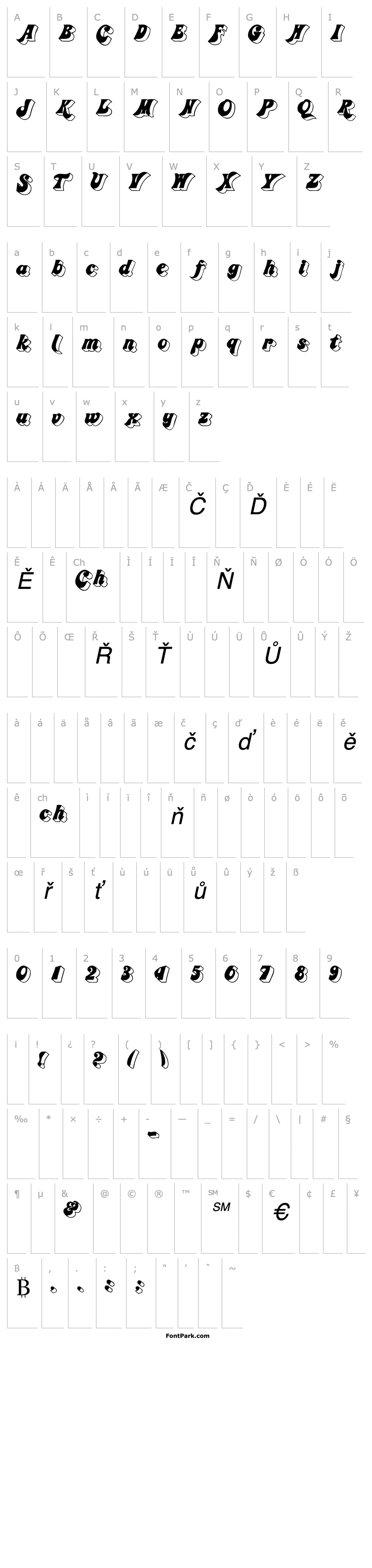 Overview GummyDisplay Italic