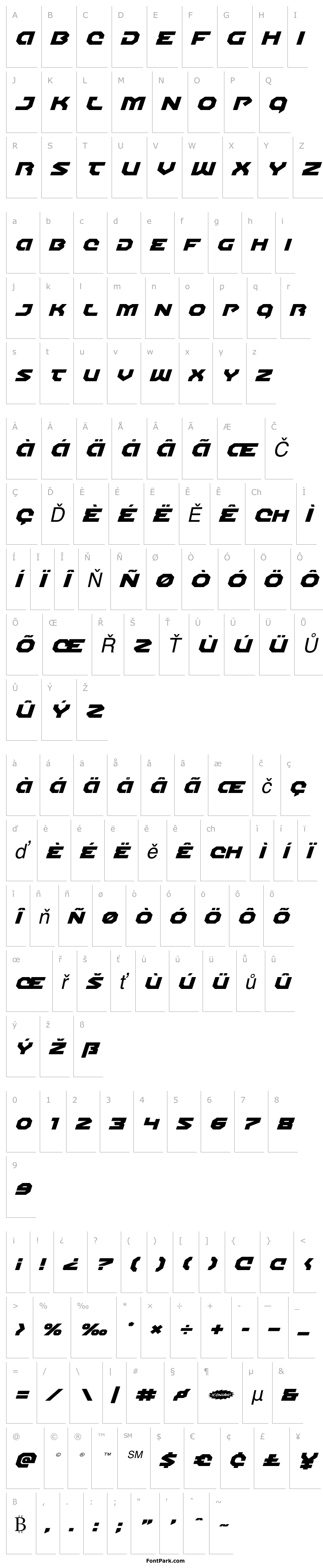 Overview Gunner Storm Expanded Italic