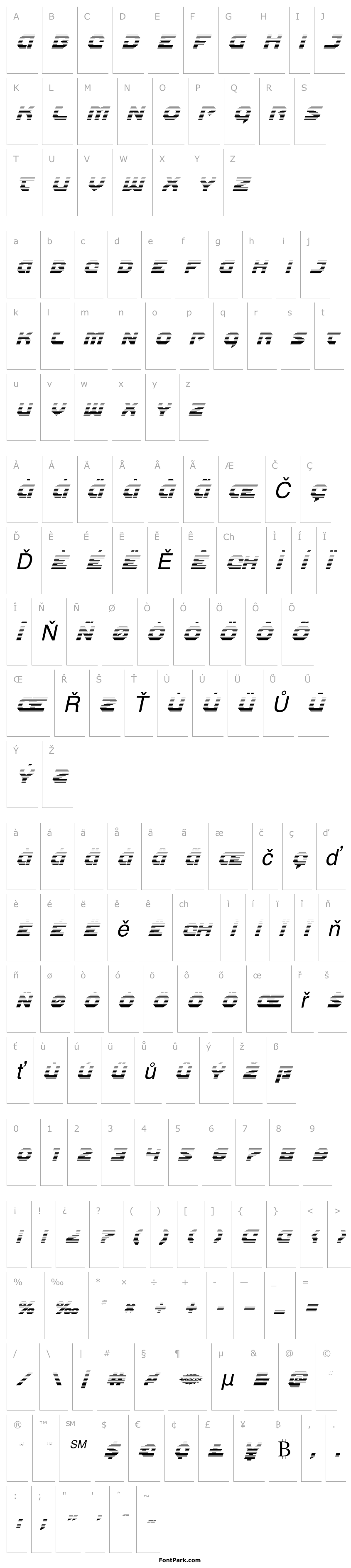 Přehled Gunner Storm Gradient Italic