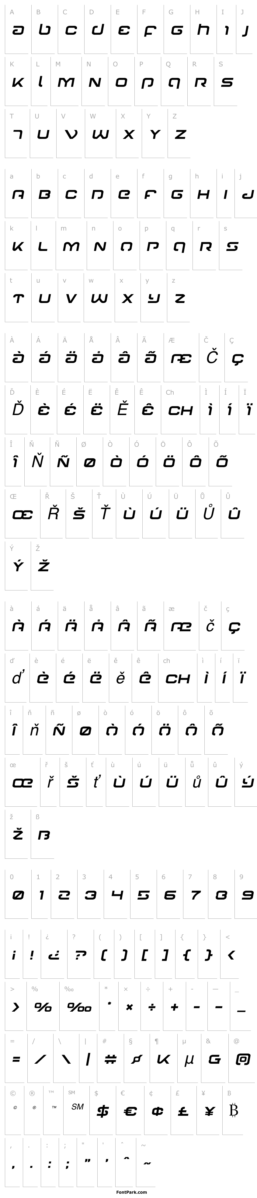 Overview Gunrunner Semi-Italic