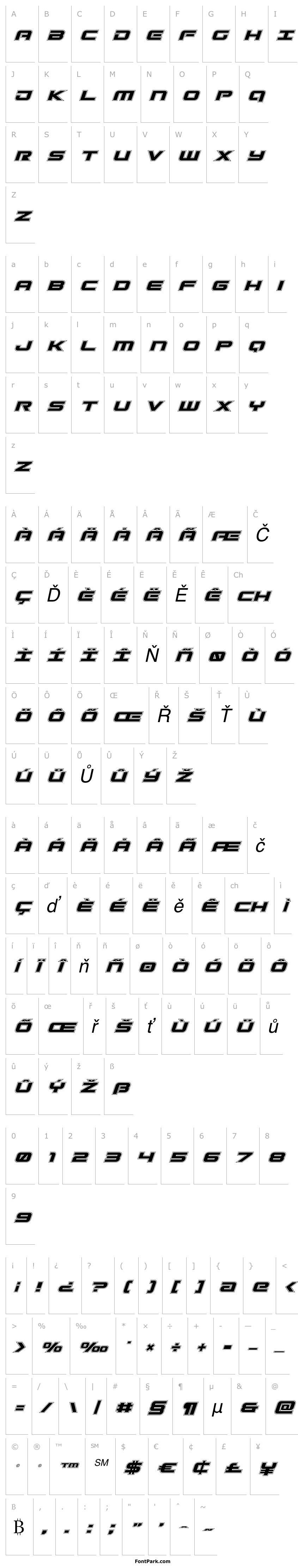 Overview Gunship Academy Italic