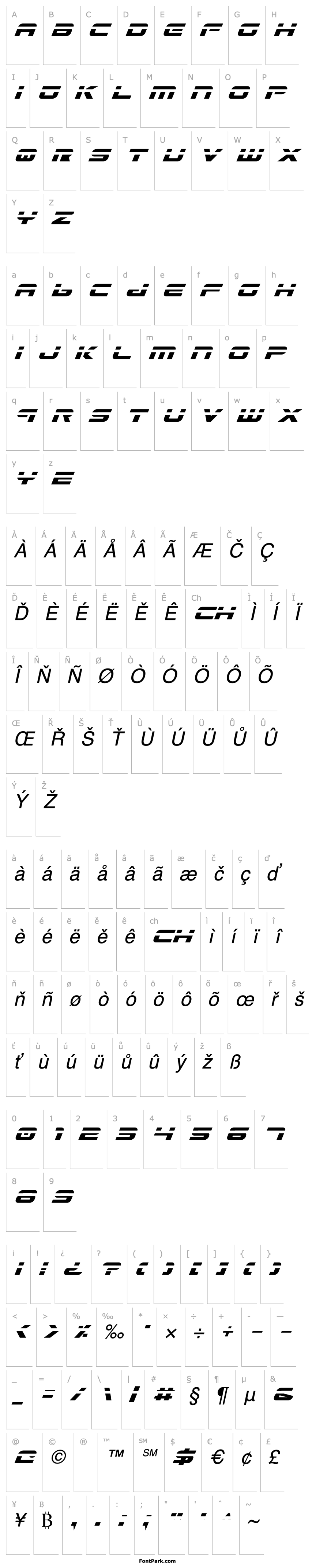 Overview Gunship Laser Italic