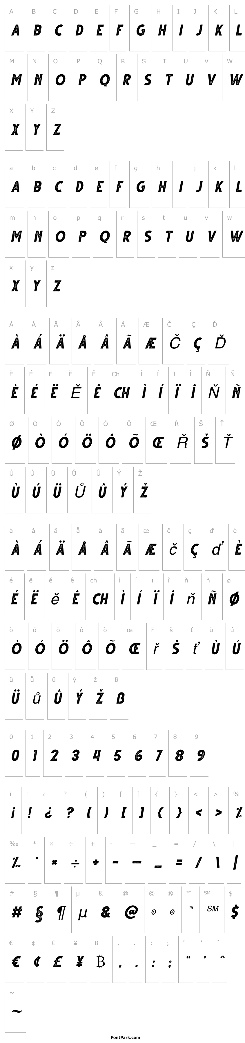 Overview Gutter Italic Rust