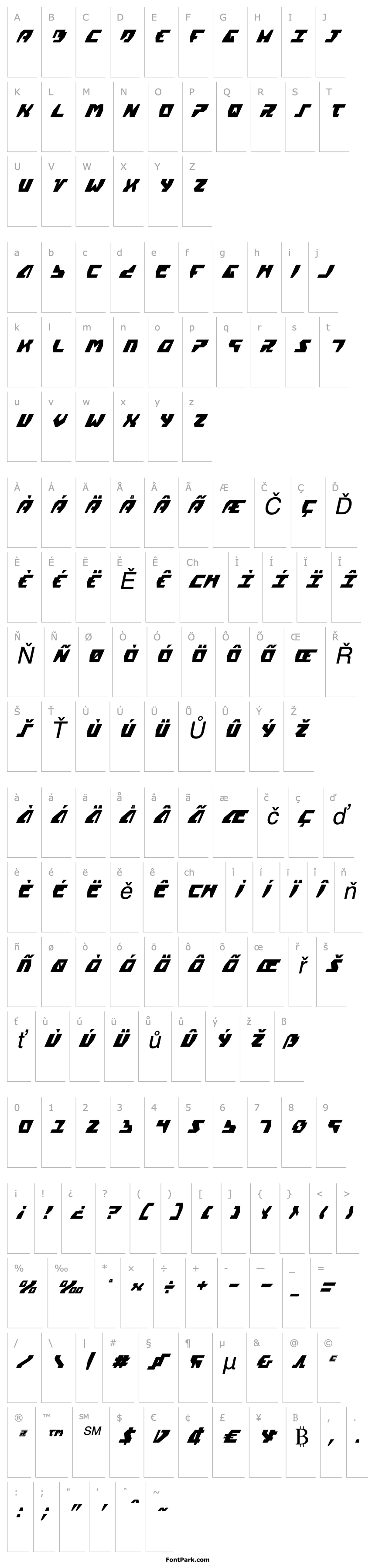 Overview Gyrfalcon Condensed Italic