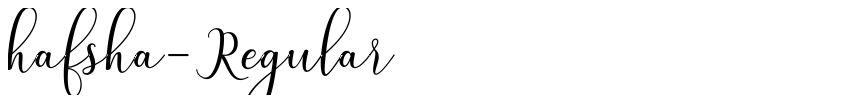 Preview hafsha-Regular