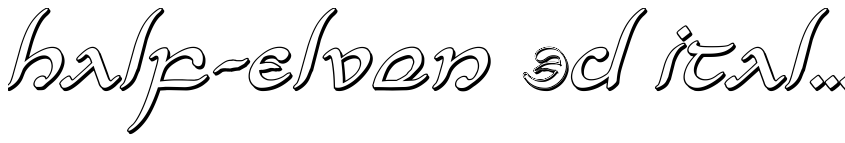 Preview Half-Elven 3D Italic