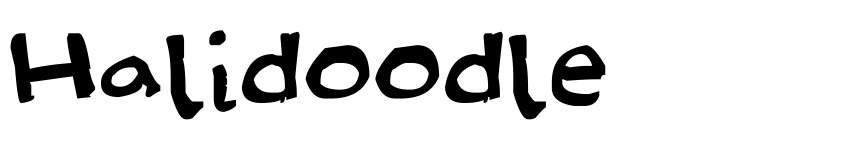 Font Halidoodle by Unknown