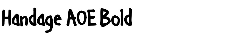 Písmo Handage AOE Bold od Neznámý