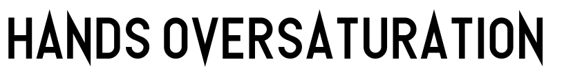 Font Hands Oversaturation by Allison James
