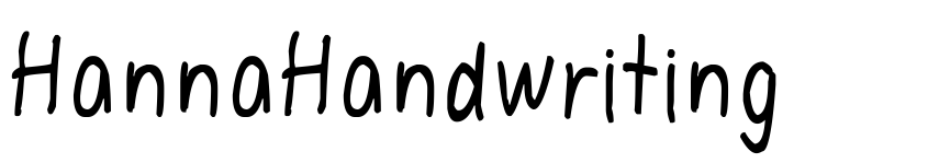 Preview HannaHandwriting