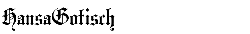 Preview HansaGotisch