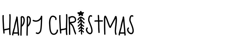 Font HAPPY CHRISTMAS by Designer URL:         