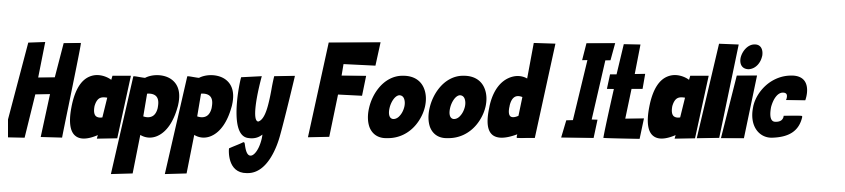 Preview Happy Food Italic