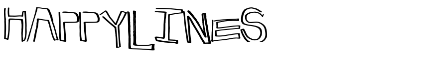 Font HappyLines by Max Infeld