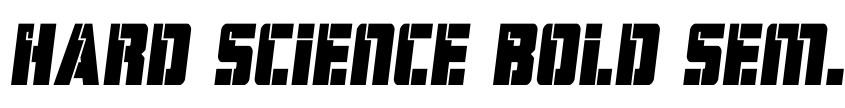 Preview Hard Science Bold Semi-Italic