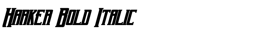 Preview Harker Bold Italic