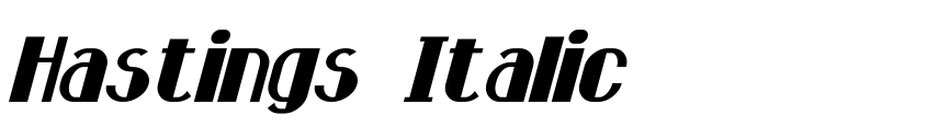 Preview Hastings Italic