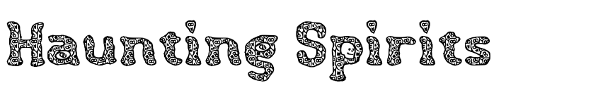 Font Haunting Spirits by Unknown