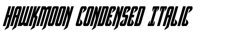 Preview Hawkmoon Condensed Italic