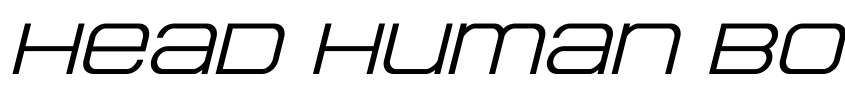 Preview Head Human Bold ExpandedItal