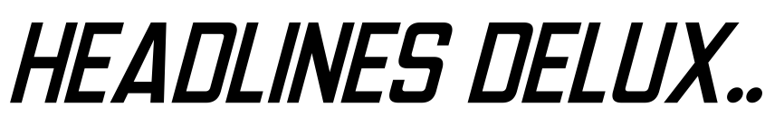Preview Headlines Deluxe Italic