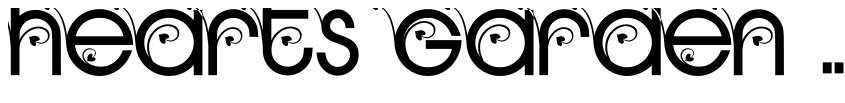 Font HEARTS GARDEN PERSONAL USE Regular by Billy Argel