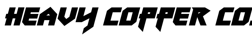 Preview Heavy Copper Condensed Italic