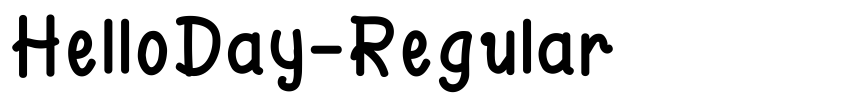 Preview HelloDay-Regular