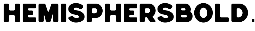 Preview HemisphersBoldSans