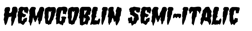 Preview Hemogoblin Semi-Italic