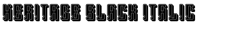 Preview Heritage Black Italic